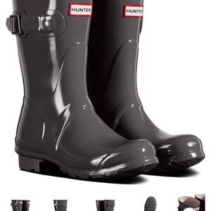 Hunter Women's Charcoal Rain Boots